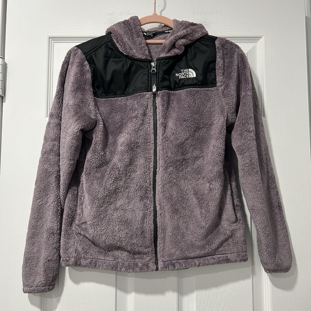 GIRLS YOUTH The North Face Oso Hooded Jacket Large 14/16 Zip Hoodie Ashen Purple